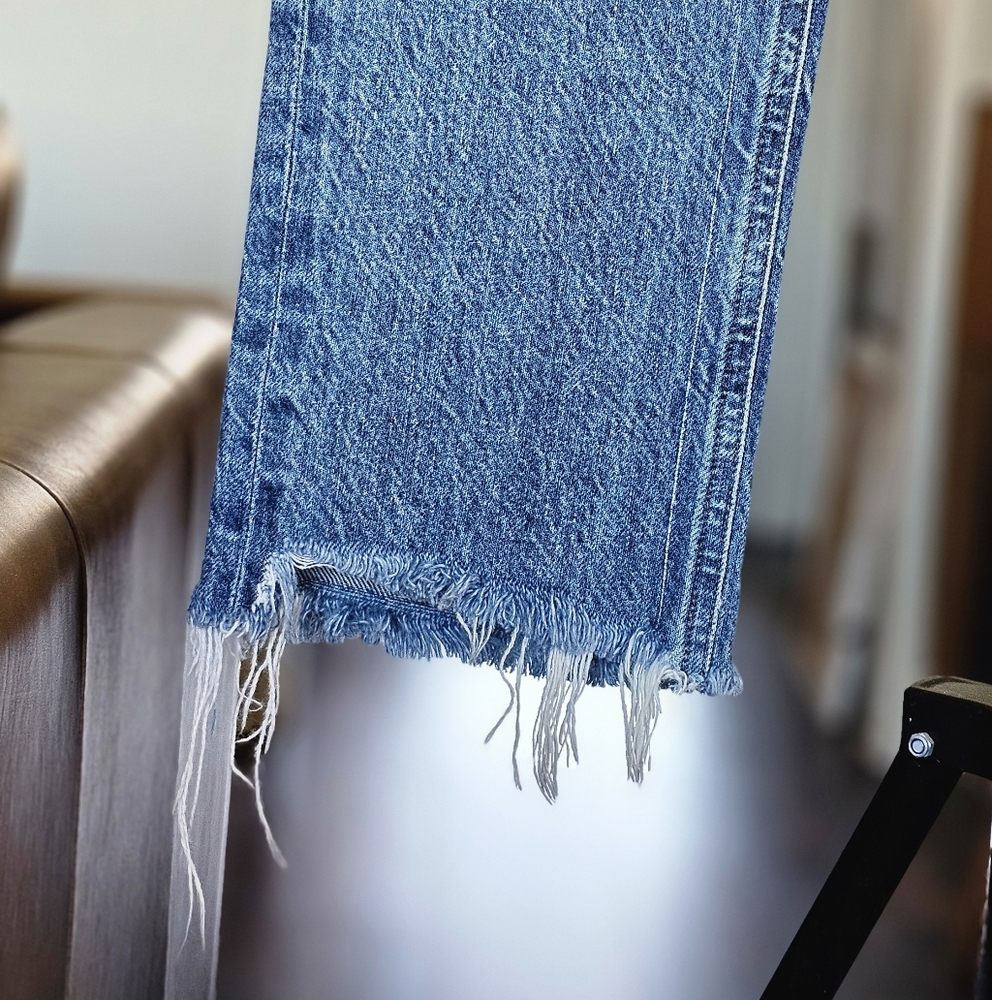 Agolde Riley High Rise Straight Crop Jeans - Picture 5 of 11